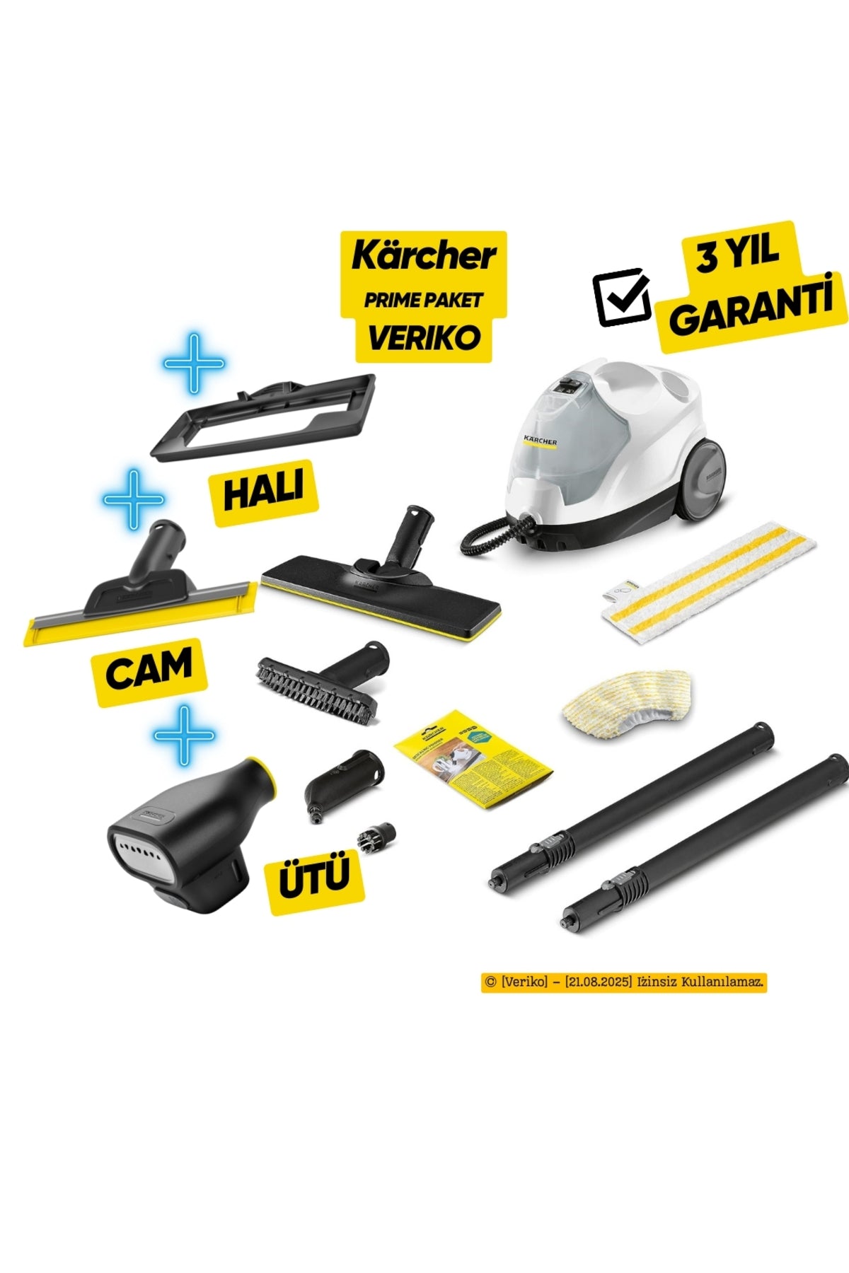 Sc 4 Easyfix Prime Buharlı Temizlik Makinesi by Veriko Edition, Ütü, Pencere, Halı Silme