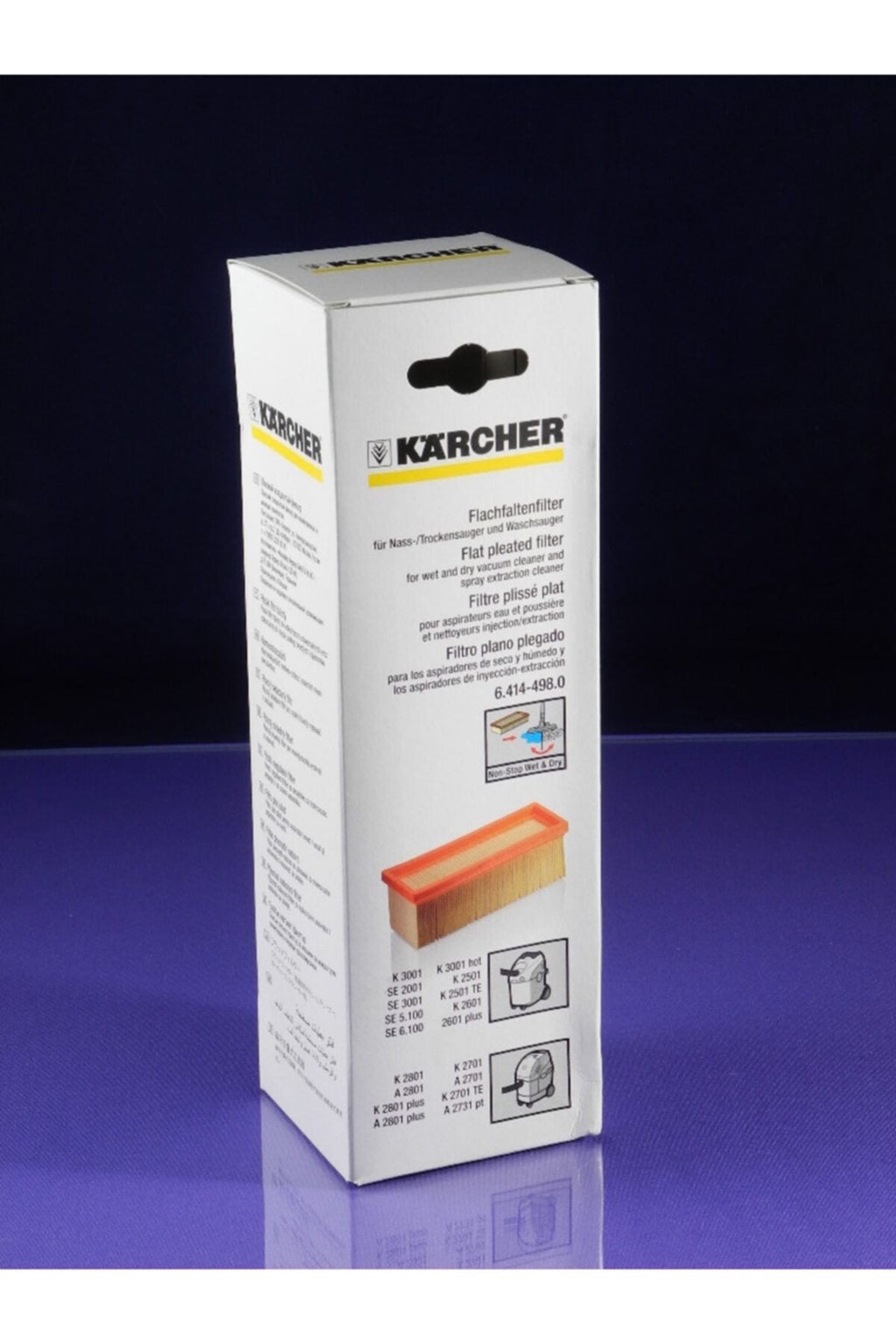 Se5100 Orijinal Düz Katlanmış Filtre 6.414-498.0