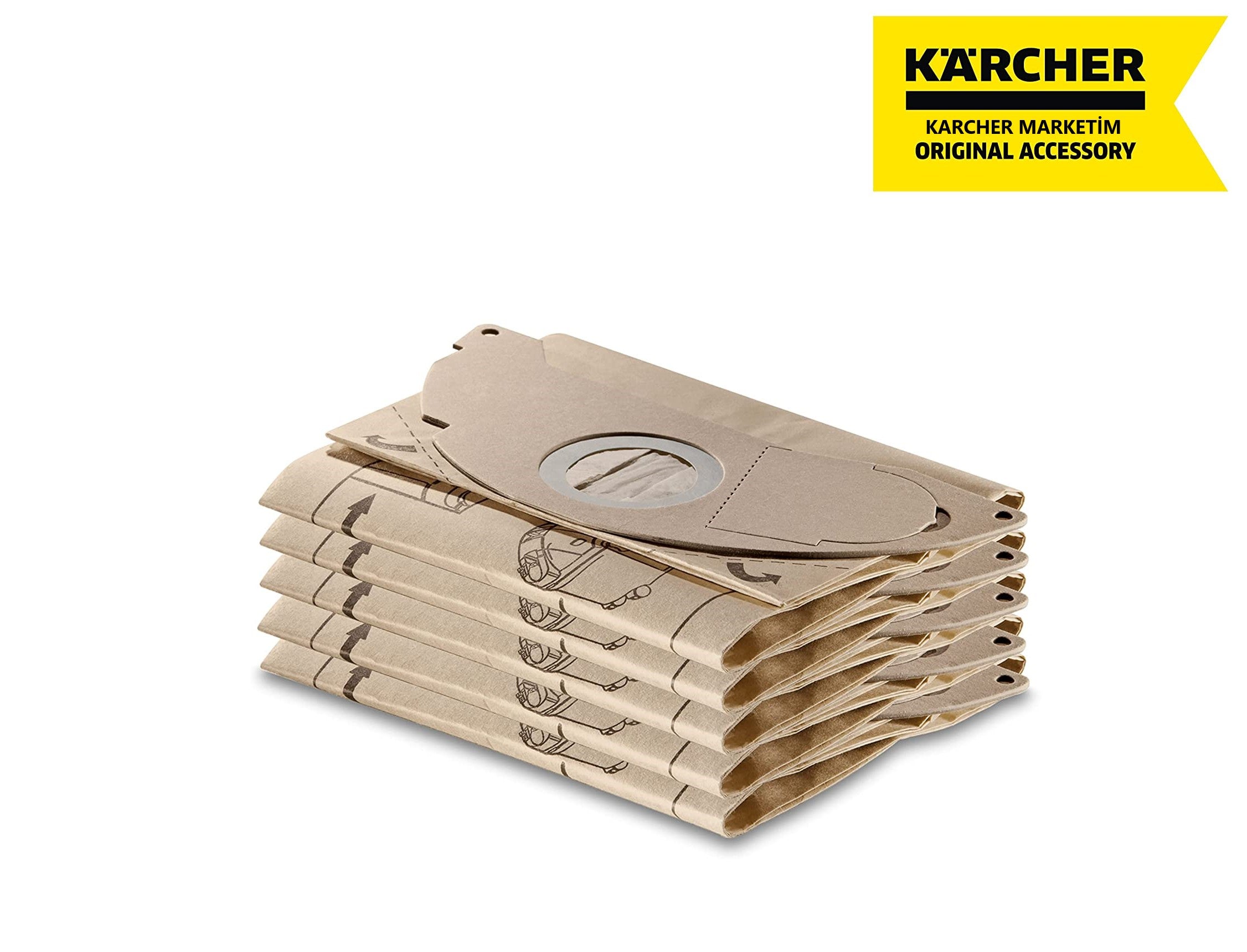 Karcher Se 6100 - Se 5100  - WD 2 Premium Toz Torbası KFI 252: 5 adet, 2 katlı